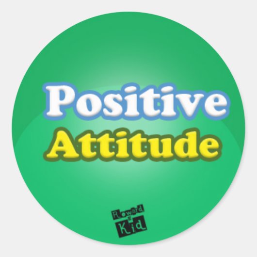 Positieve hoogte (set van 20) ronde sticker (Voorkant)