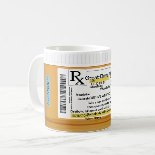 Positieve hoogte voorinstelling RX Koffiemok (Voorkant links)