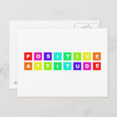 positieve houding briefkaart (Voorkant / Achterkant)