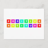 positieve houding briefkaart (Voorkant)