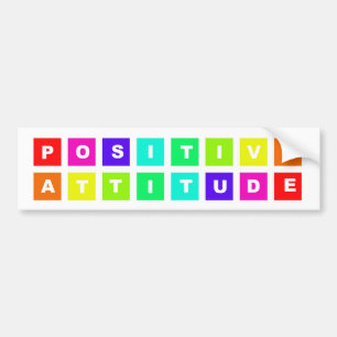 positieve houding bumpersticker