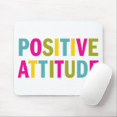 Positieve houding in heldere kleuren muismat (Met muis)