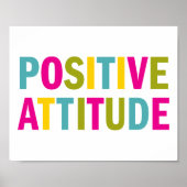Positieve houding in heldere kleuren poster (Voorkant)