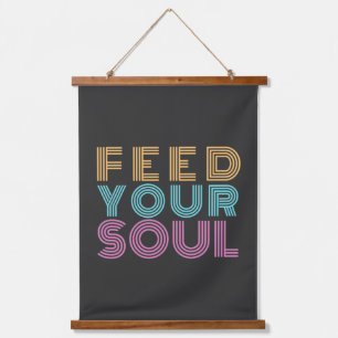 positieve houding inspirerend bevestiging hangend wandkleed