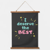 positieve houding inspirerend positieve vibes hangend wandkleed (Voorkant)