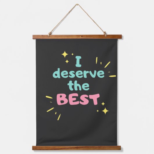 positieve houding inspirerend positieve vibes hangend wandkleed (Voorkant)