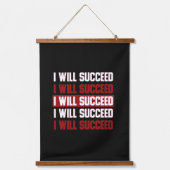 positieve houding inspirerend positieve woorden hangend wandkleed (Voorkant)