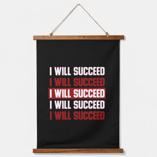 positieve houding inspirerend positieve woorden hangend wandkleed (Voorkant)