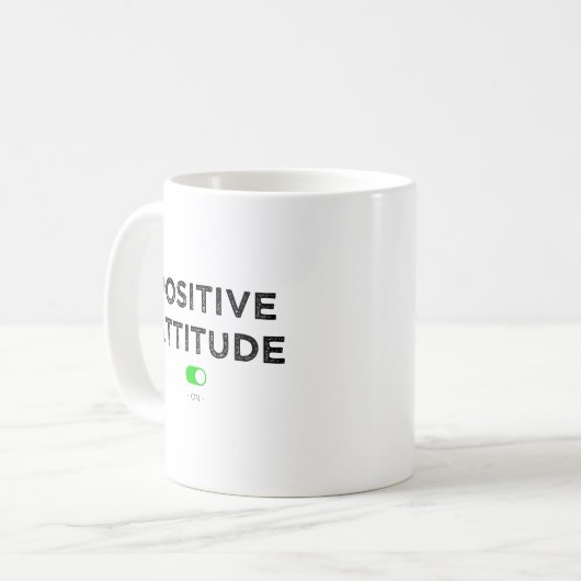Positieve houding men - Mug Koffiemok (Voorkant links)