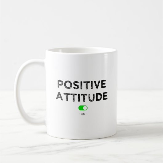 Positieve houding men - Mug Koffiemok (Links)