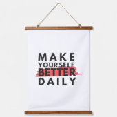 positieve houding motivatie positieve woorden hangend wandkleed (Voorkant)