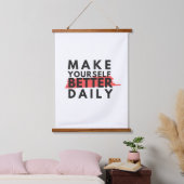 positieve houding motivatie positieve woorden hangend wandkleed (Slaapkamer)