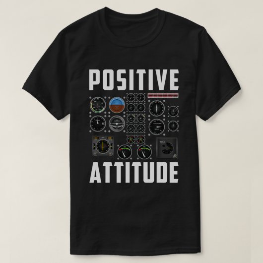 Positieve houding Pilot 2 T-shirt (Design voorkant)