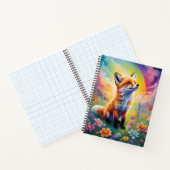 Positieve Houding Rode Vos Pup Notitieboek (Binnen)