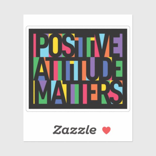 Positieve houding sticker (Vel)