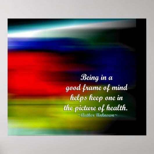 Positieve houdwoorden - Afbeelding van de gezondhe Poster (Voorkant)