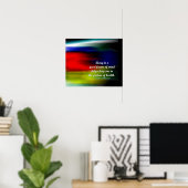 Positieve houdwoorden - Afbeelding van de gezondhe Poster (Thuiskantoor)