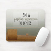 Positieve inspiratie voor anderen muismat (Met muis)