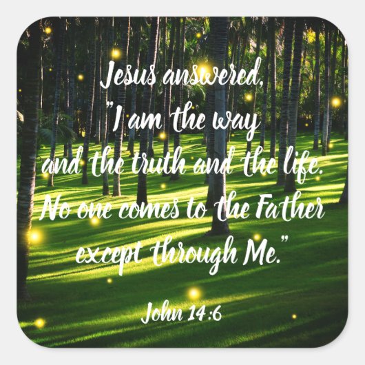 Positieve Inspirerend Christelijke Schrift Sticker (Voorkant)