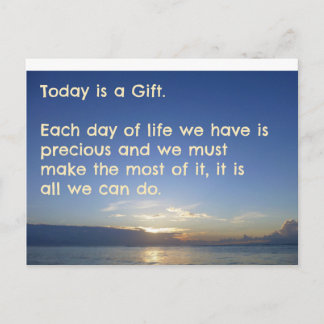 Positieve Inspirerend quote Briefkaart - vandaag