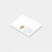 Positieve Inspirerend zonnebloem in een vaas Post-it® Notes (Schuin)