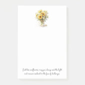Positieve Inspirerend zonnebloem in een vaas post- Post-it® Notes (Voorkant)