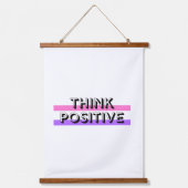 positieve instelling inspirerend positieve koersen hangend wandkleed (Voorkant)