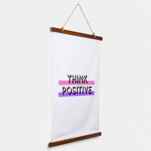 positieve instelling inspirerend positieve koersen hangend wandkleed (Gebogen)