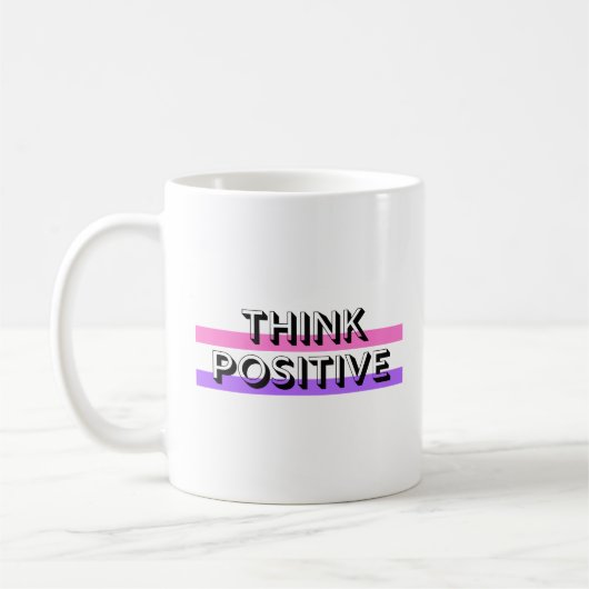 positieve instelling inspirerend positieve koersen koffiemok (Links)