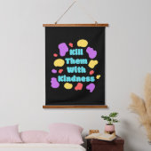 positieve instelling inspirerend positiviteit hangend wandkleed (Slaapkamer)