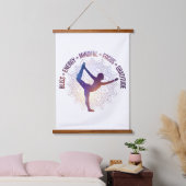 positieve instelling inspirerend vibes hangend wandkleed (Slaapkamer)