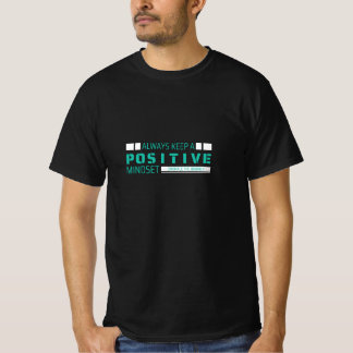 positieve instelling t-shirt