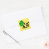 Positieve Kale Pun - Kale Ja! Vierkante Sticker (Envelop)