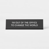 Positieve Kantoor Attitude Executive Bureau Naambordje (Voorkant)