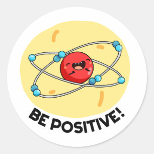 Positieve klassieke natuurkunde ronde sticker