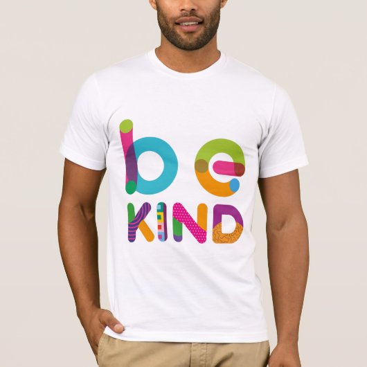 Positieve kleurtekst vinden t-shirt (Voorkant)