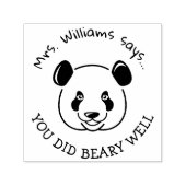 Positieve leraar Lof Panda Pun Pre Inked Stempel (Design)