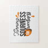 Positieve levensboodschap - Van zuur naar zoet Legpuzzel (Verticaal)