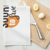 Positieve levensboodschap - Van zuur naar zoet Theedoek (Quarter Fold)