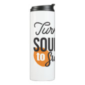 Positieve levensboodschap - Van zuur naar zoet Thermosbeker (Gedraaid links)