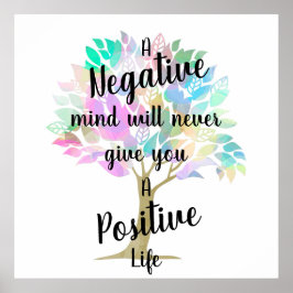 Positieve levensnotering poster