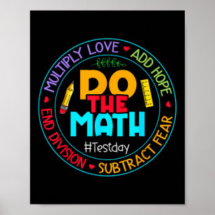 Positieve Liefde Hoop Angst Doe De Wiskunde Toets Poster