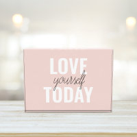 Positieve liefde vandaag uzelf - Pastel roze prijs