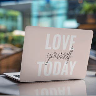 Positieve liefde vandaag uzelf - Pastel roze prijs HP Laptopsticker