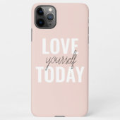 Positieve liefde vandaag uzelf - Pastel roze prijs iPhone Hoesje (Achterkant)