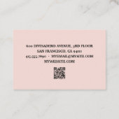 Positieve liefde vandaag uzelf - Pastel roze prijs Visitekaartje (Achterkant)