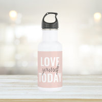 Positieve liefde vandaag uzelf - Pastel roze prijs