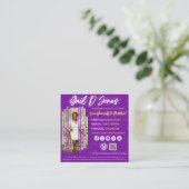 Positieve liefdesbezittingen vierkante visitekaartje (Staand voorkant)