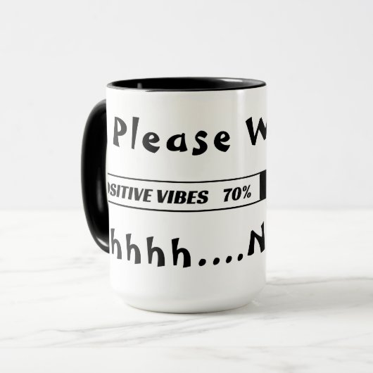 " Positieve lusbalk " - Mok " (Voorkant links)