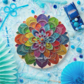 "Positieve Mandala Vibes" Papieren Bordje (Feest)